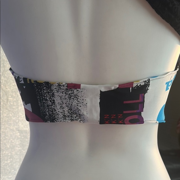 Rock and Roll Print Tank Bodycon Mini Dress - handmade couture. - Picture 5 of 5